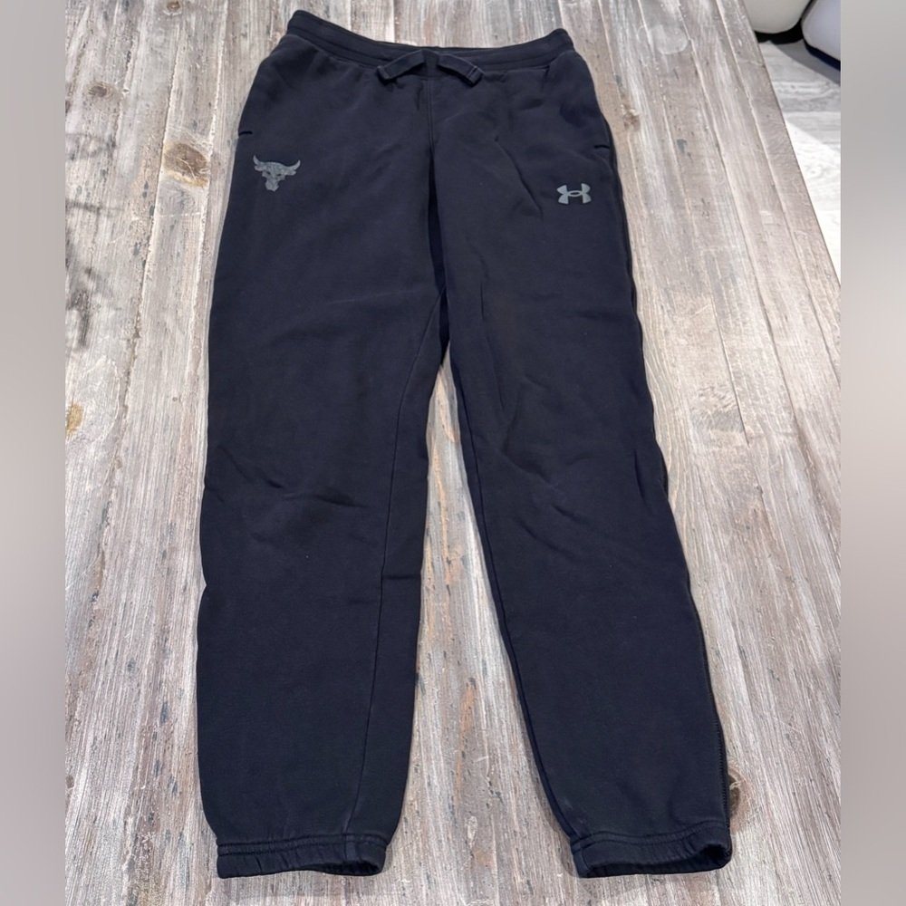 Project Rock by Under Armour Black Youth Sweatpants by
